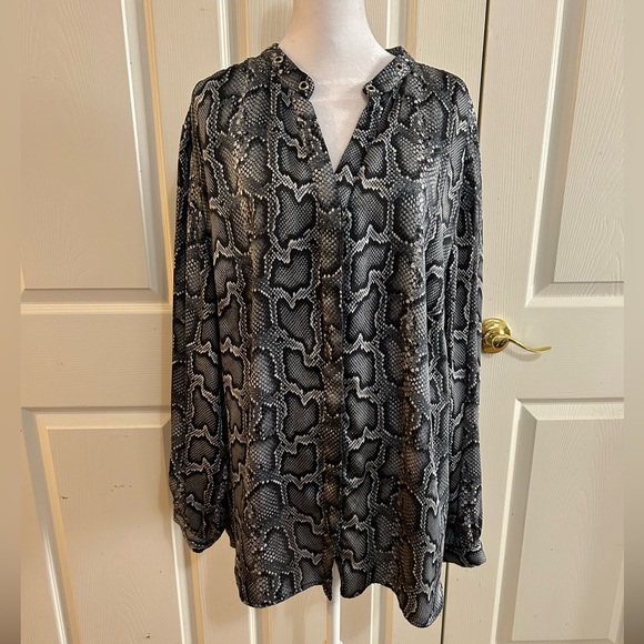 Michael Kors snakeskin tunic, 3X - Picture 1 of 5